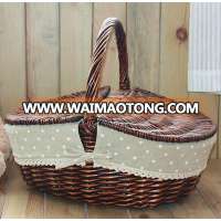 cheap bulk willow wicker baskets with handles