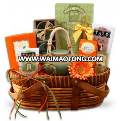 Wine, flowers, food, high-quality gift storage willow baskets