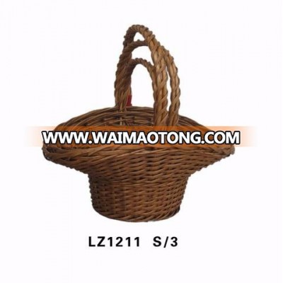 miniature small handle wicker basket